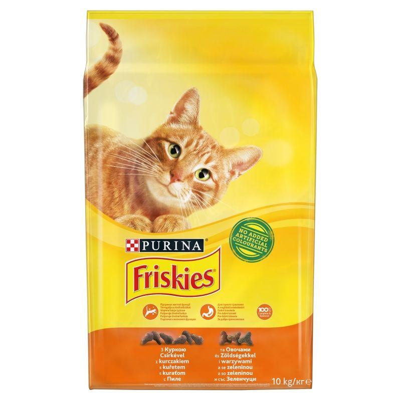-Friskies Száraz Macska Csirke+Zöldség 10kg