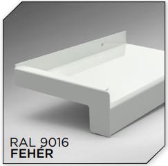 050mm széles fehér extrudált alumínium párkány
