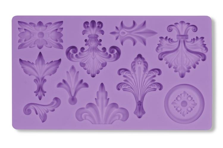 10-féle bross szilikon fondant formázó