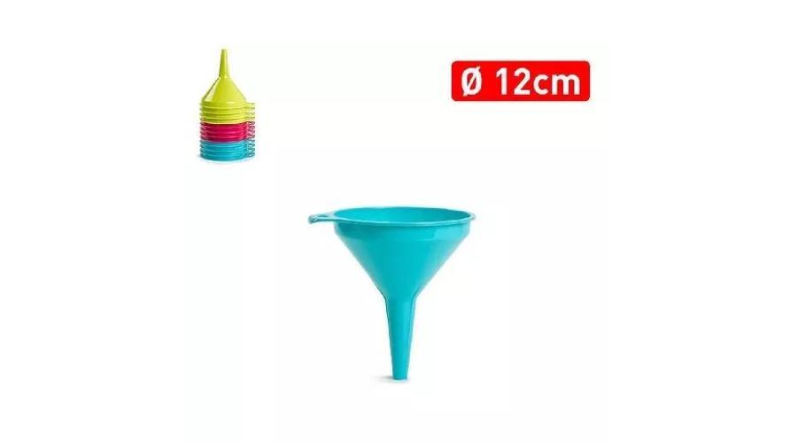 12 cm-es színes műanyag tölcsér
