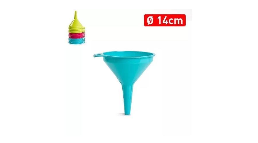 14 cm-es színes műanyag tölcsér