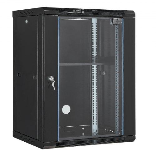 15U Falra Szerelhető Rack Szekrény 457 mm