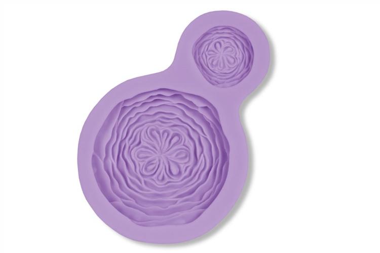 2 méretű sokszirmú virág szilikon fondant formázó