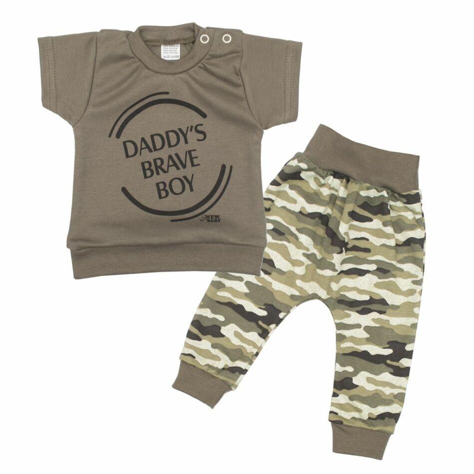 2-részes baba együttes New Baby Army boy 92 (18-24 h) Zöld