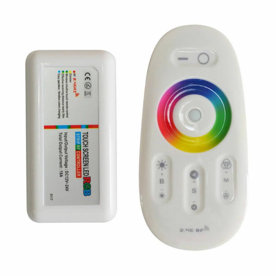 216W 12 / 24V LED RGB RF érintővezérlő + Távirányító