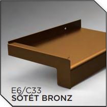 225 mm Extrudált alumínium párkány C33 Eloxált felülettel