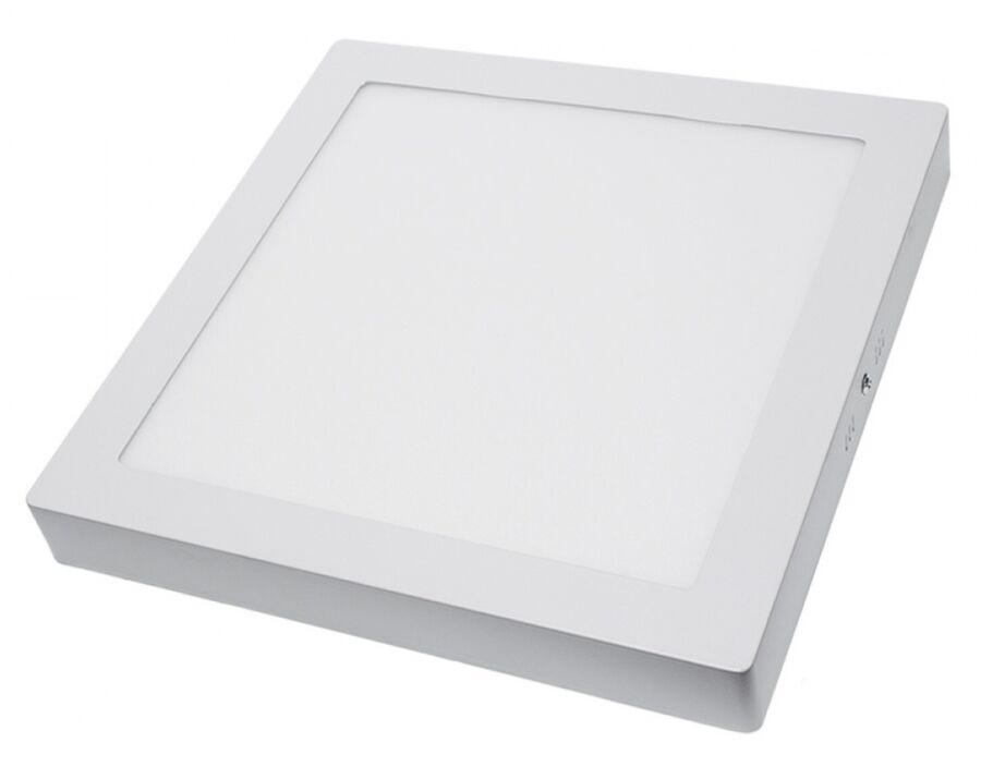 24W falra szerelhető LED panel (négyzet, 1920 lm, természetes fehér)