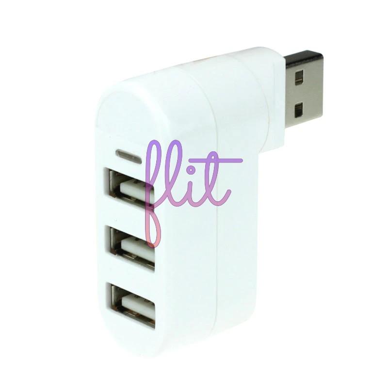 3 Portos USB 2.0 HUB forgatható fejjel - Fehér