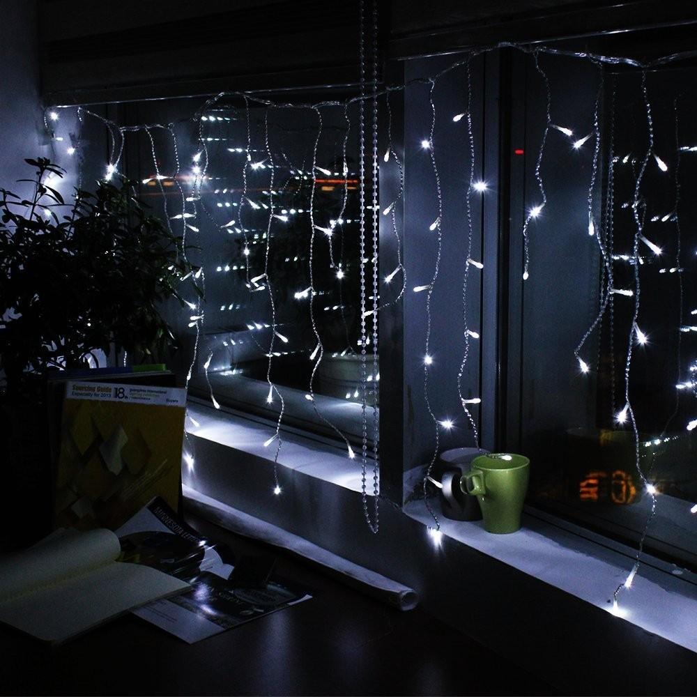 360 Led Jégcsap Fényfüzér 8 Funkciós Adapterrel