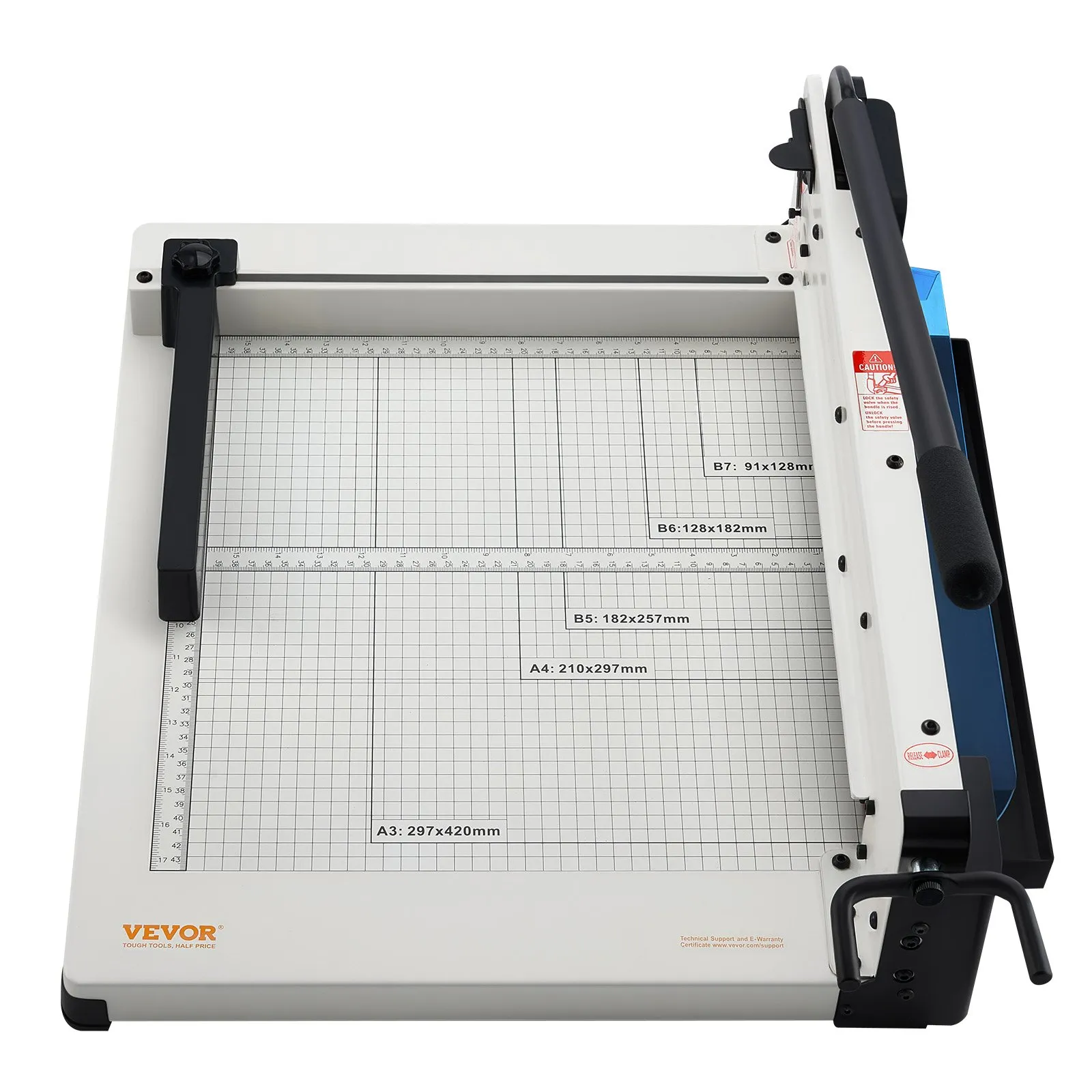 A3 Papírvágó Guillotine 43,2 cm – 400 lap kapacitás, acél kivitel