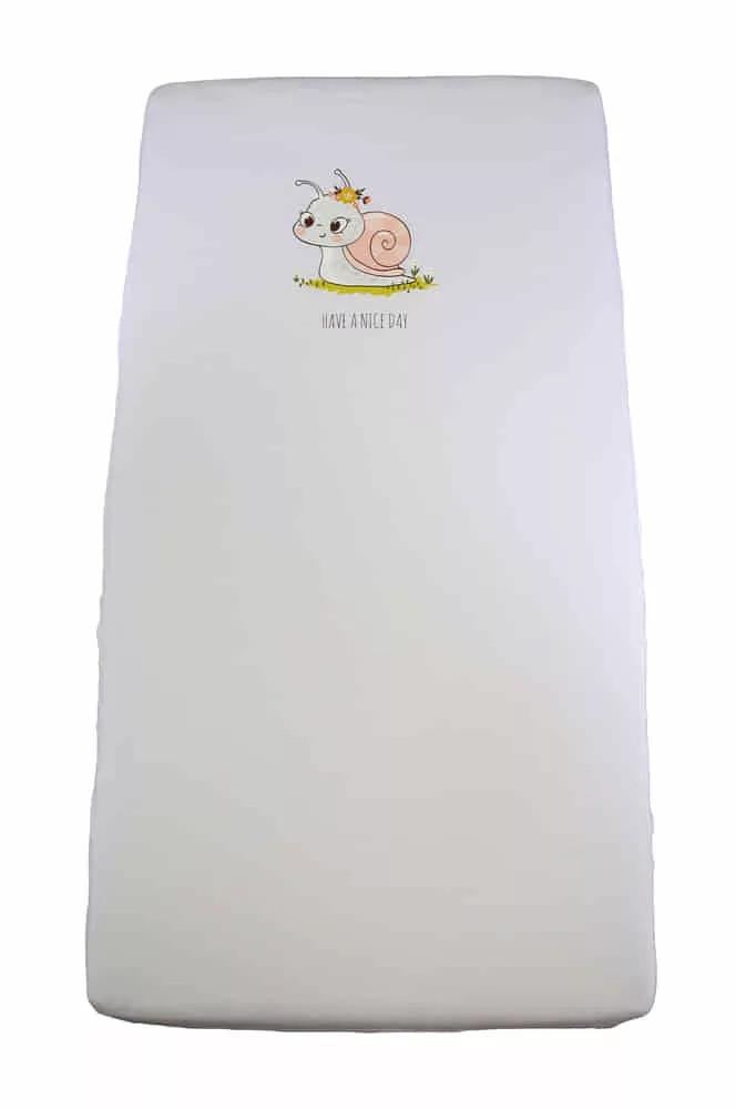ABR Pamut gumis lepedő - Fehér - 60x120-70x140 cm