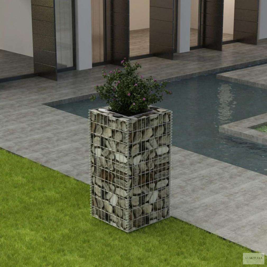 Acél gabion magaságyás 50 x 50 x 100 cm