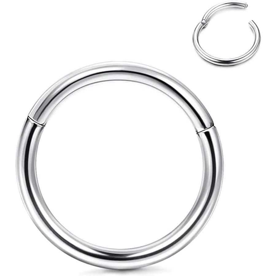 Acél karika piercing