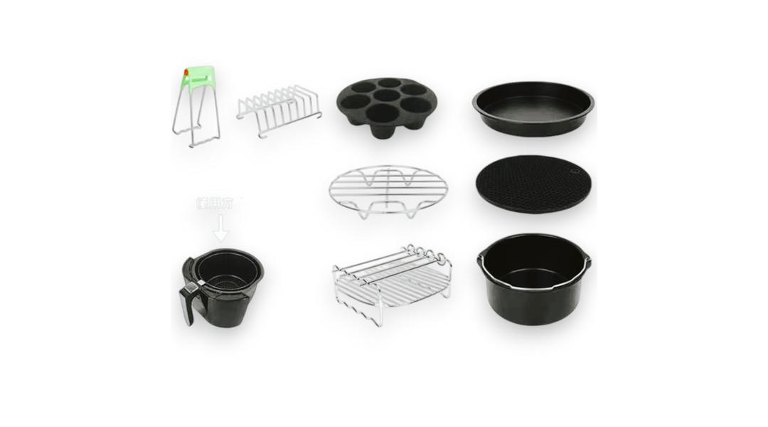 Air fryer kiegészítő készlet (8 részes)