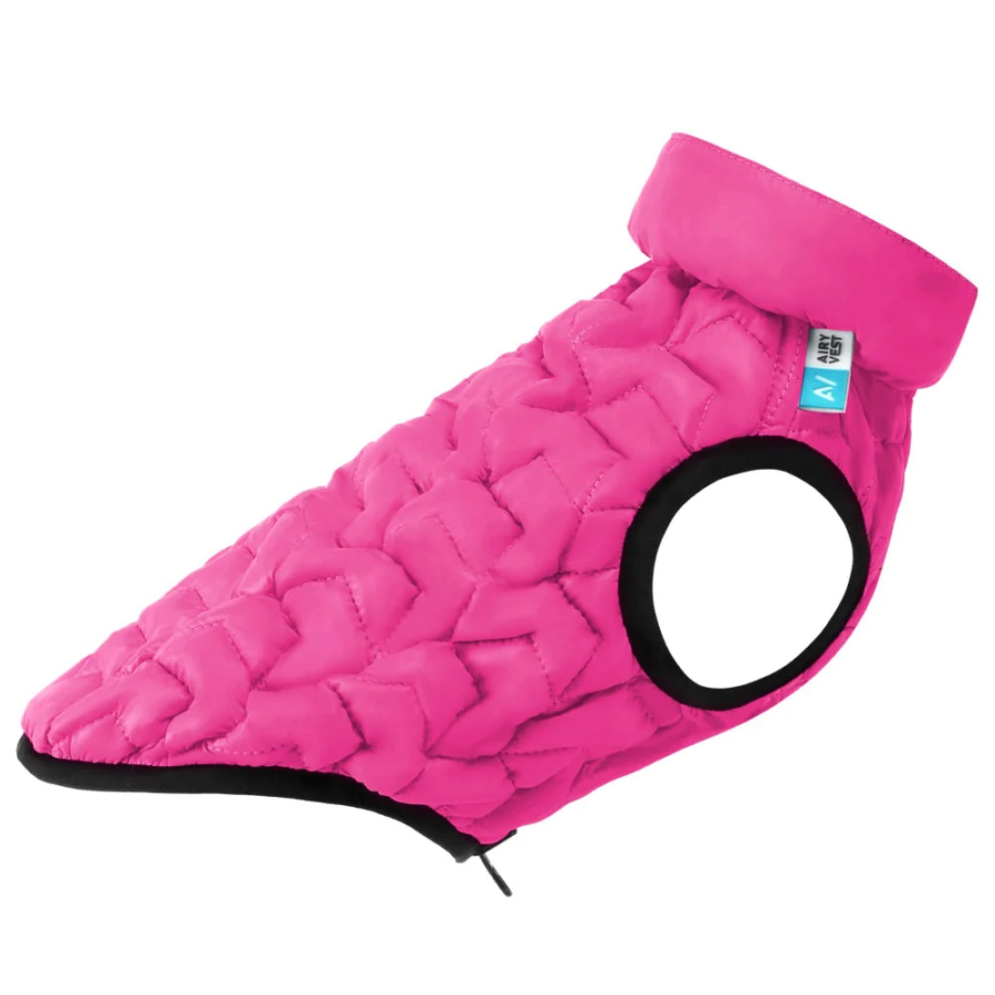 AiryVest Uni Kifordítható Kutyakabát M48 Rózsaszín/fekete
