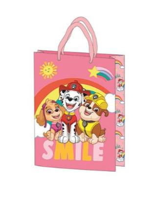 Ajándéktasak 34x26x12cm. 4ass FSC Paw Patrol Pink