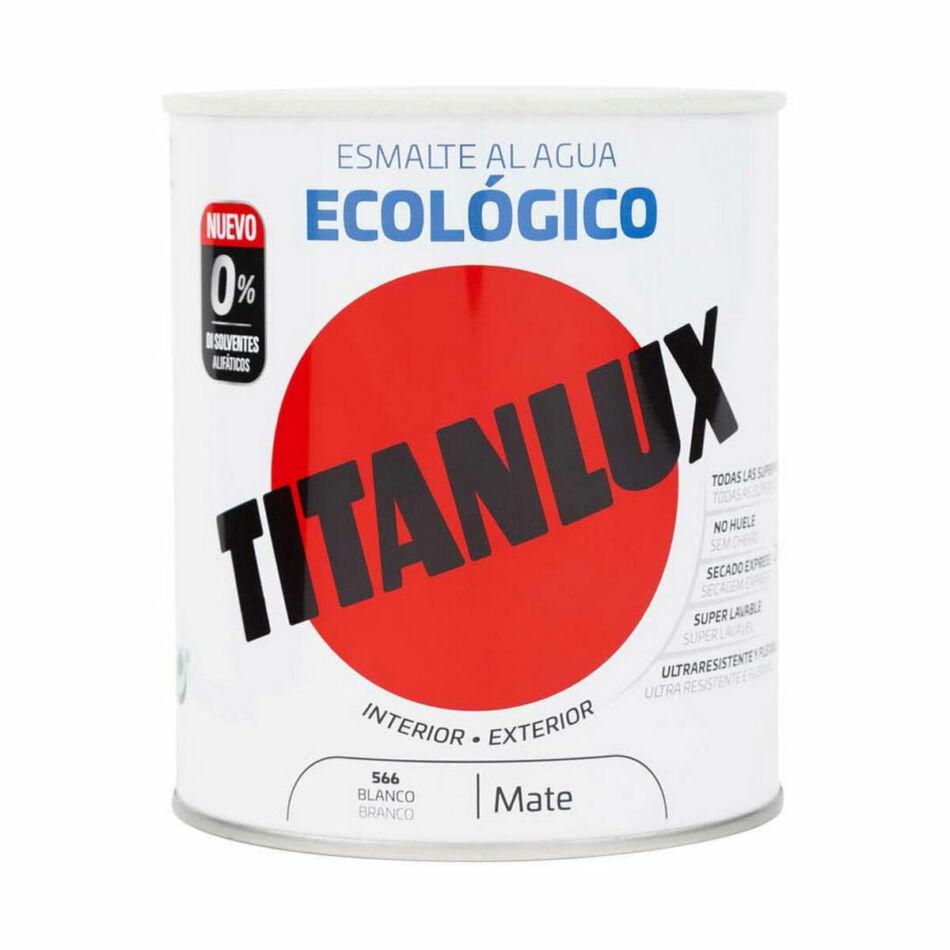 Akril zománc Titanlux 02t056614 Ökológiai 250 ml Fehér Matt