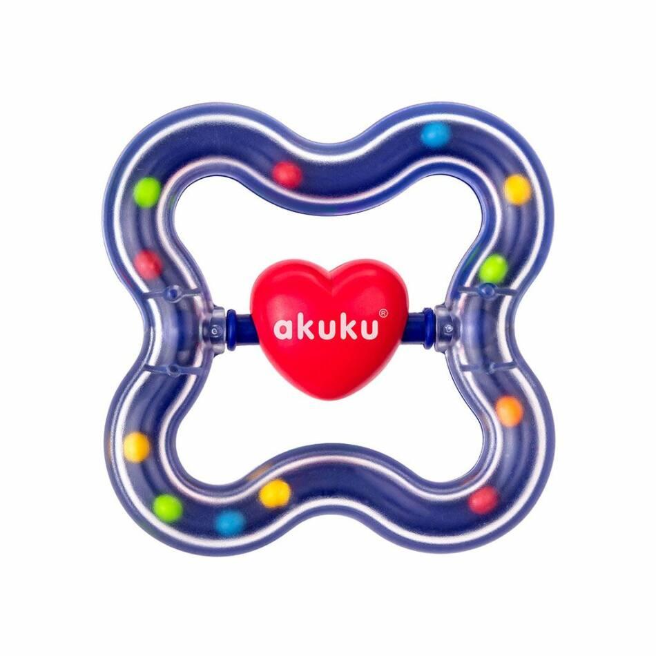 Akuku szívecskés csörgő kék  Kék