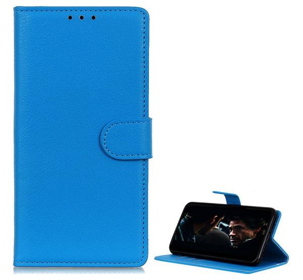 Alcatel 1B (2020) OT-5002 Flip tok álló, bőr hatású VILÁGOSKÉK