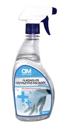 Alkoholos kéztisztító, 70% alkoholtartalom, 500 ml, AUTO MOBIL