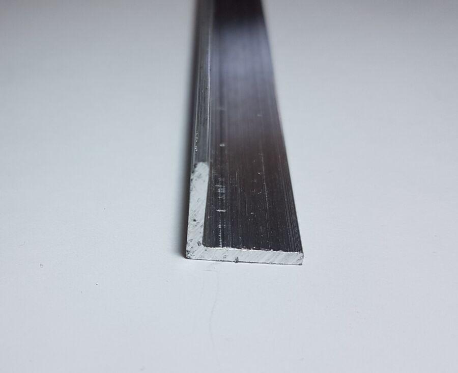 Alu L-profil led szalaghoz 15mmx15mm (led szalag beépítéséhez, natúr alu.)