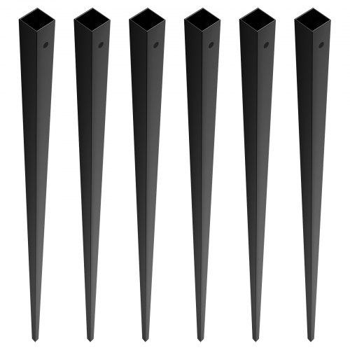 Alumínium Korlát Oszlop Fekete Porszórt 1118×12,7 mm