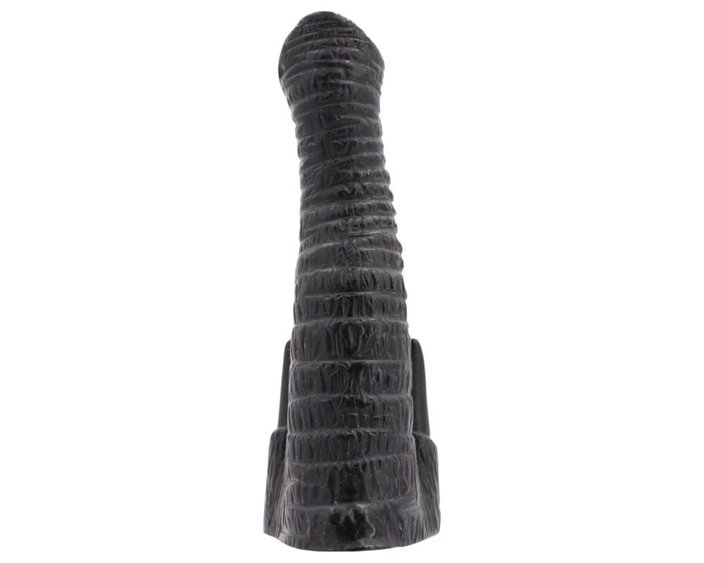 AnimHole Djumbo - elefánt ormány dildó - 18cm (fekete)