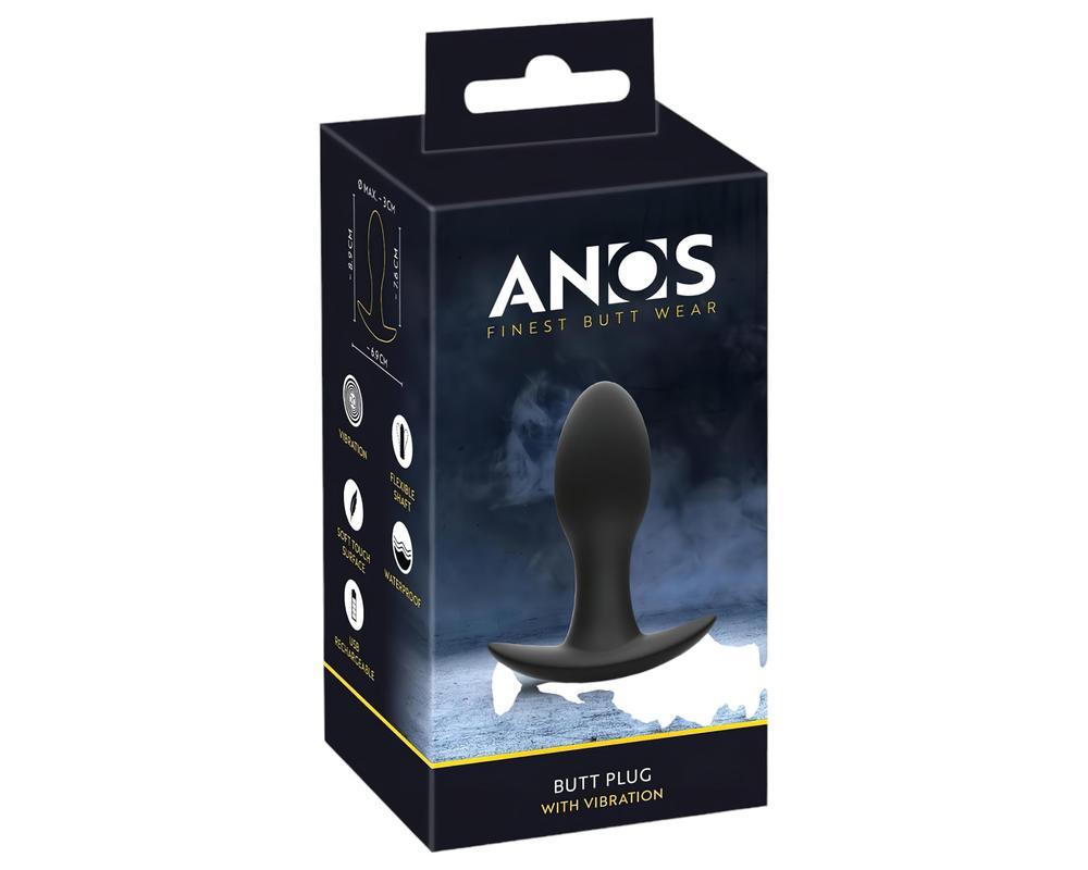 ANOS - akkus, vízálló prosztata vibrátor (fekete)
