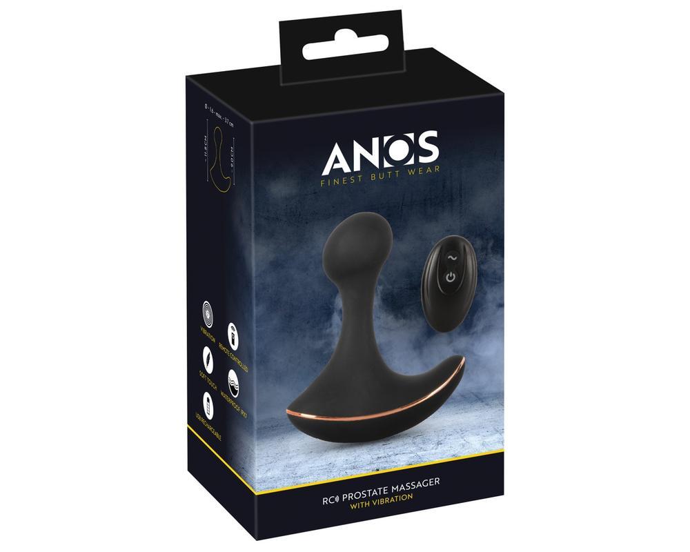 ANOS - vízálló anál vibrátor (fekete)