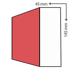 ANRO B-125/E (EPS) kültéri díszléc (4.5 cm x 14.5 cm) -  felületkezelt