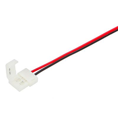 ANRO LED Forrasztásmentes betáp csatlakozó 2835 és 3528-as 30 és 60 LED-es szalag toldásához (8 mm széles - 2 eres)