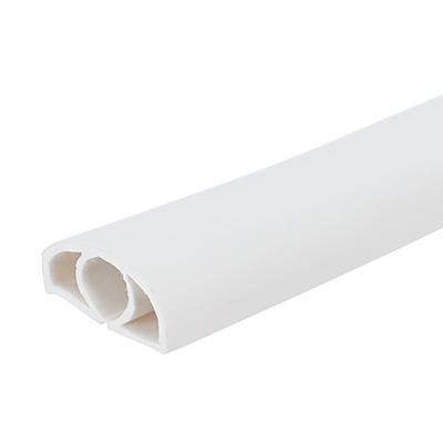 ANRO LED Kábelrendező, rugalmas kábelcsatorna öntapadós hátoldallal, 20x10 mm, fehér - 5 méteres tekercs