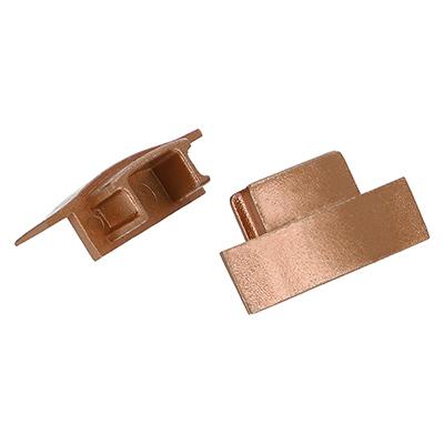 ANRO LED Profile ALP-001 Bronz - Végzáró elem alumínium U profilhoz, műanyag, bronz