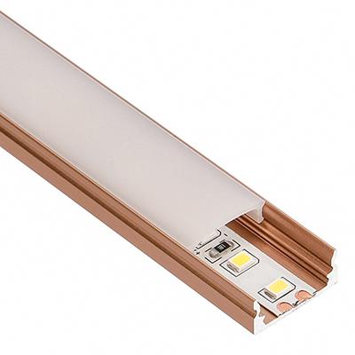 ANRO LED Profile ALP-002 Bronz - Alumínium U profil LED szalaghoz (Opál búrával)