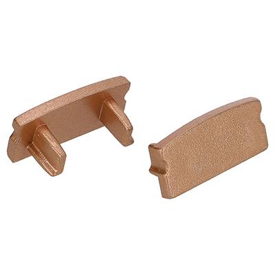ANRO LED Profile ALP-002 Bronz - Végzáró elem alumínium U profilhoz, műanyag, bronz