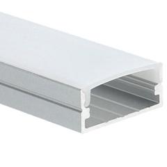 ANRO LED Profile ALP-004 Ezüst - Alumínium U profil LED szalaghoz (Opál búrával)