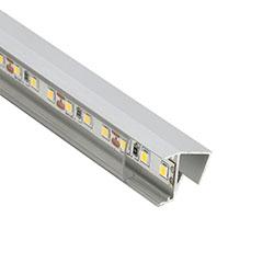 ANRO LED Profile ALP-060 GLASS SHELF Ezüst - üvegpolc profil LED szalaghoz (Átlátszó búrával)