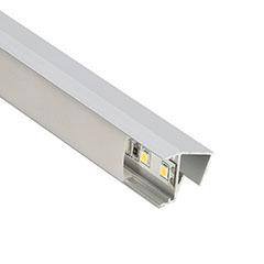 ANRO LED Profile ALP-060 GLASS SHELF Ezüst - üvegpolc profil LED szalaghoz (Opál búrával)