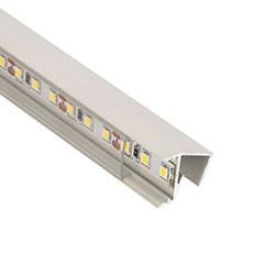 ANRO LED Profile ALP-060 GLASS SHELF Fehér - üvegpolc profil LED szalaghoz (Átlátszó búrával)