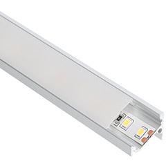ANRO LED Profile ALP-063 Ezüst - Alumínium sarokprofil LED szalaghoz (Opál búrával)