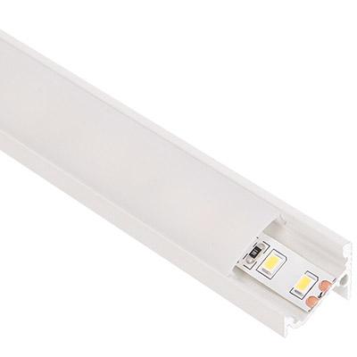 ANRO LED Profile ALP-063 Fehér - Alumínium sarokprofil LED szalaghoz (Opál búrával)