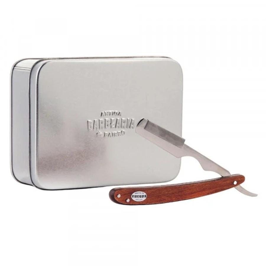Antiga Barbearia de Bairro Wooden Barber Razor Shavette