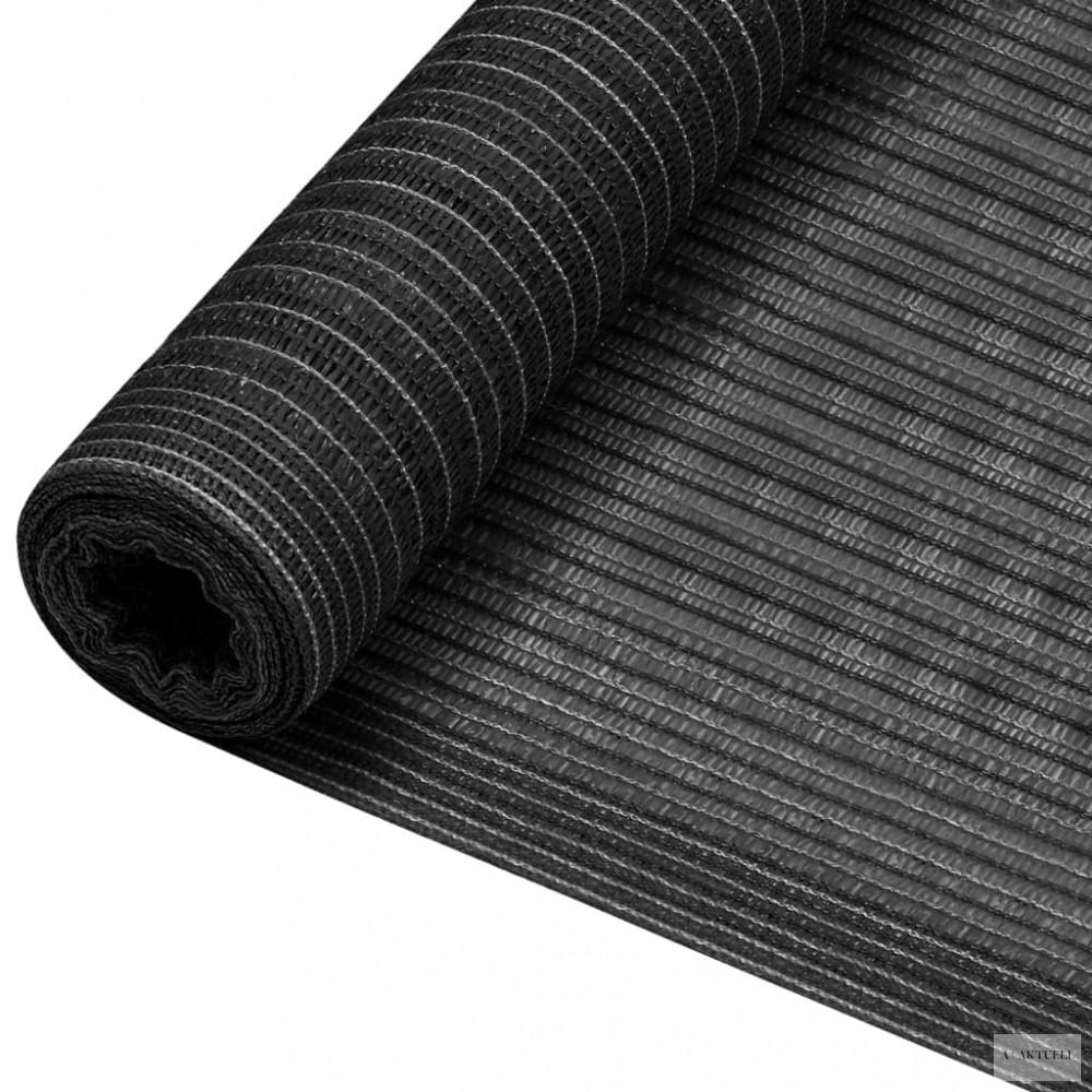 Antracitszürke HDPE belátásgátló háló 1,5 x 10 m 150 g/m²