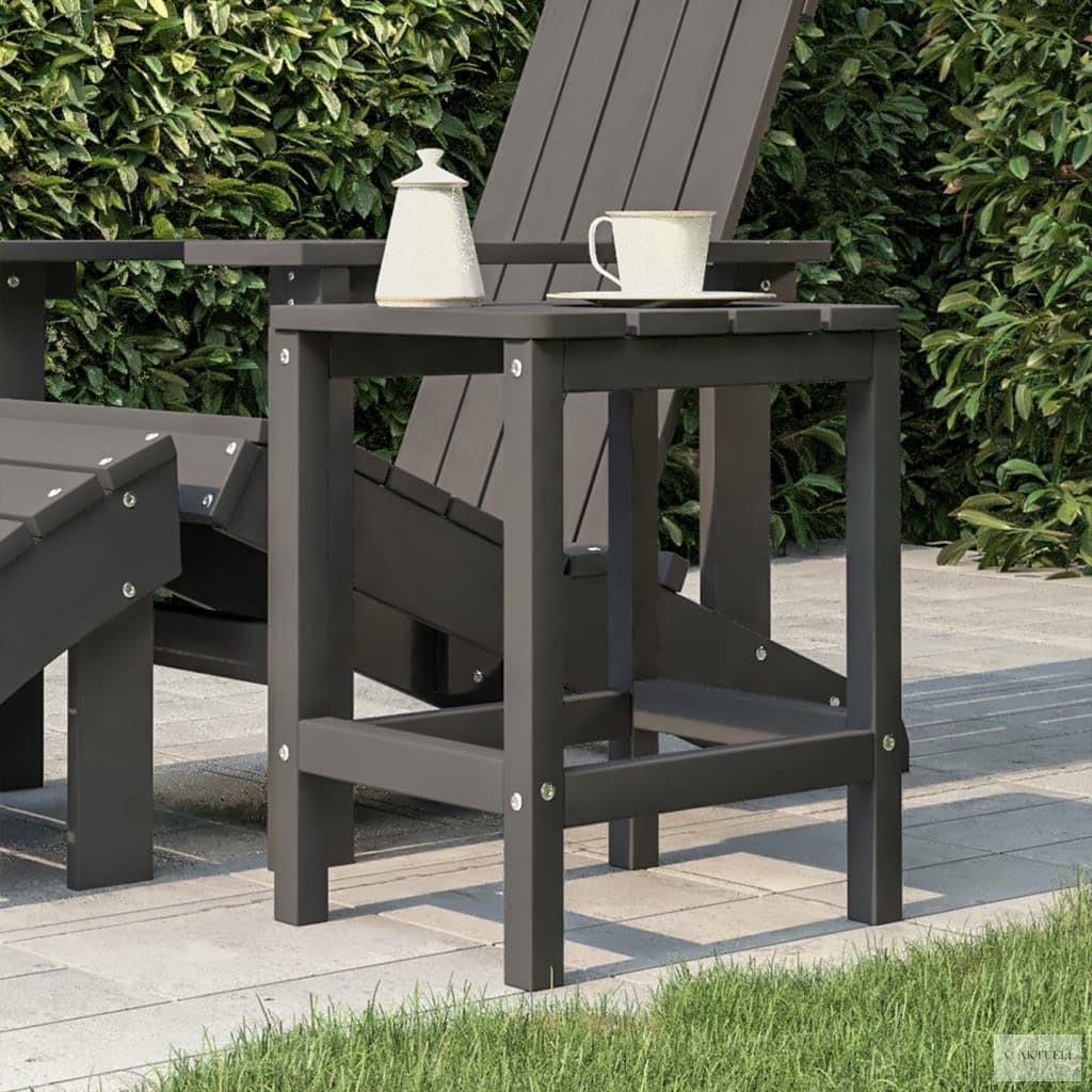 Antracitszürke HDPE kerti Adirondack asztal 38 x 38 x 46 cm