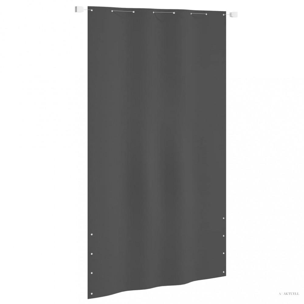 Antracitszürke oxford-szövet erkélyparaván 140 x 240 cm