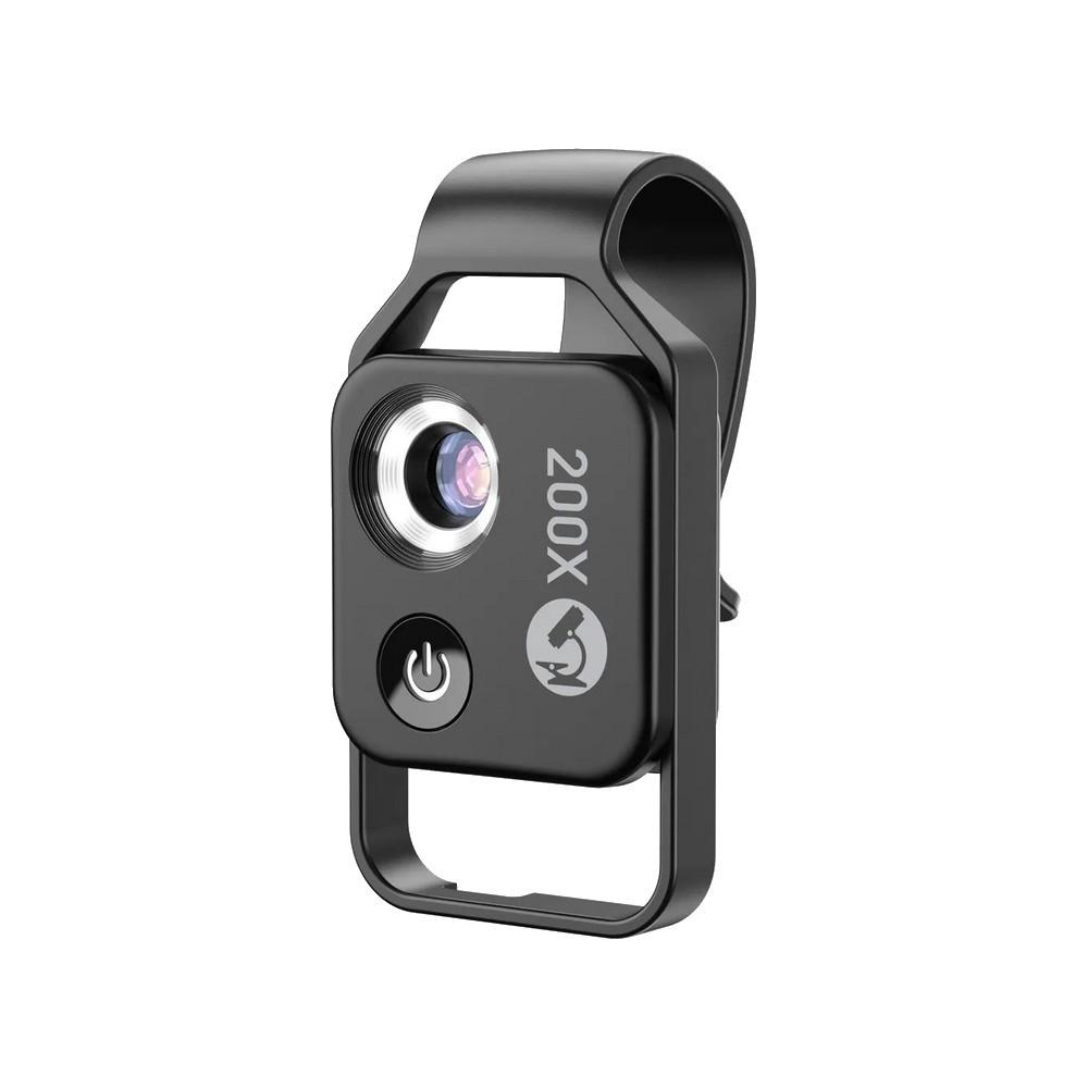Apexel APL-MS002 200x telefonos mikroszkóp lencse, LED világítással