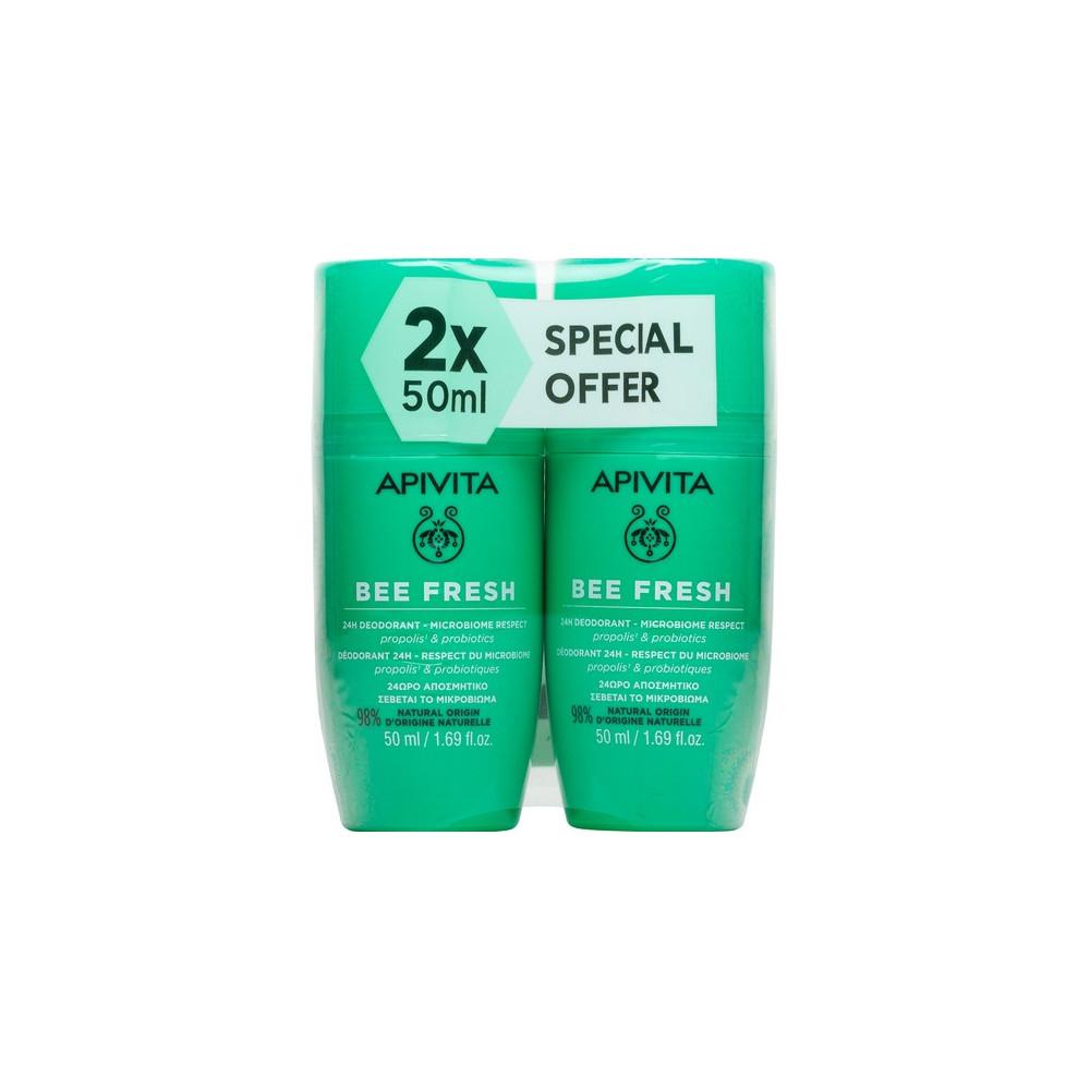 APIVITA Bee Fresh golyós dezodor DUO PACK (50ml+50ml)