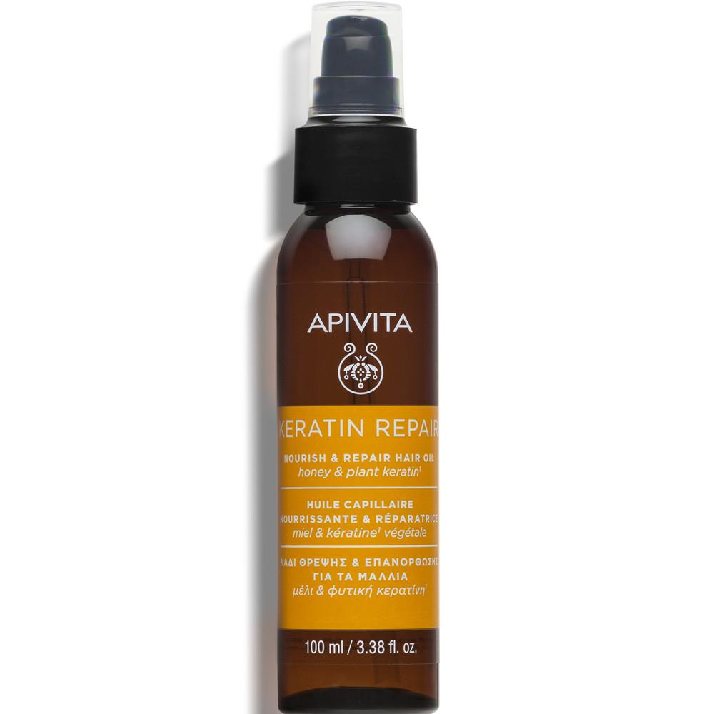 APIVITA KERATIN REPAIR hajerősítő olaj mézzel és növényi keratinnal 100ml