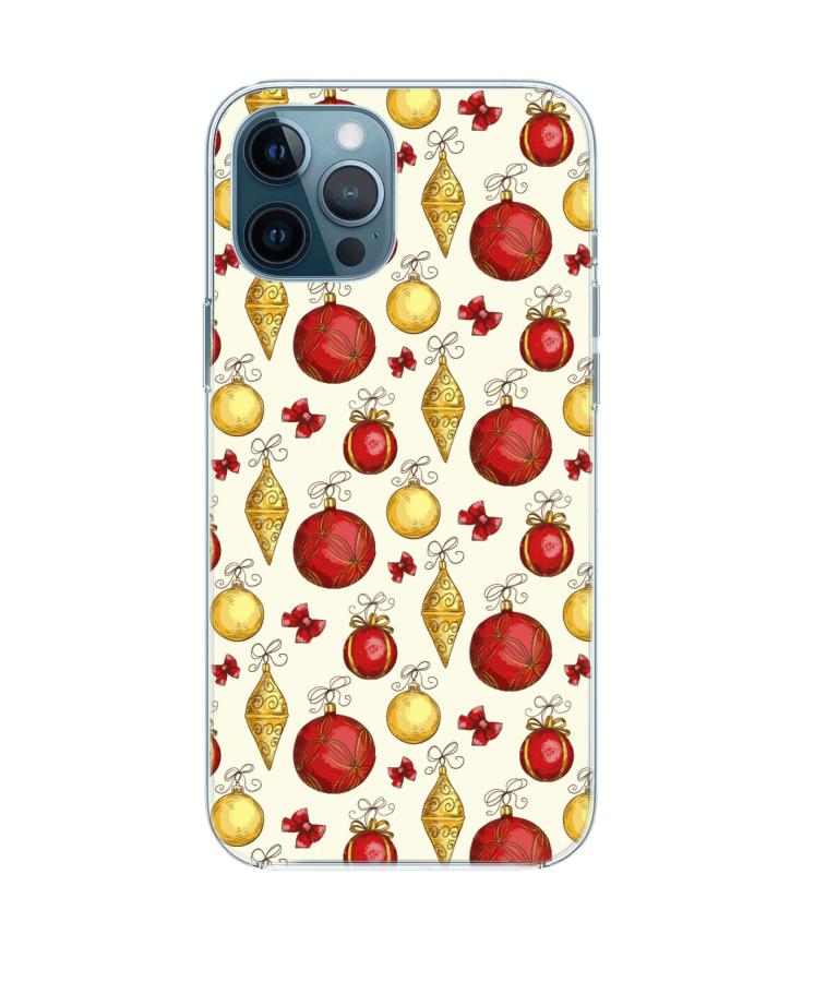 Arany-piros karácsonyfa díszek szilikon tok Xiaomi Redmi 4x