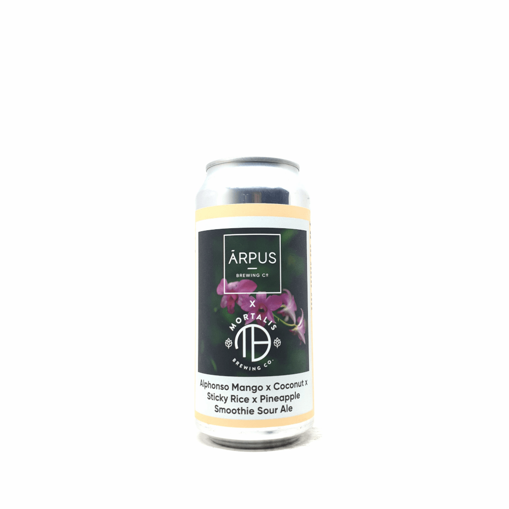 Arpus Ārpus x Mortalis Brewing Co. Alphonso Mango x Coconut x Sticky Rise x Pineapple Smoothie Sour Ale 0,44L 4,5%
